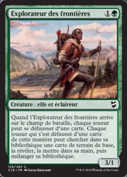 Explorateur des frontières, carte Magic C18 133 — extension Commander 2018