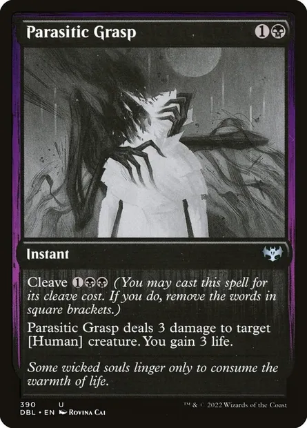 Parasitic Grasp, Magic card DBL 390 — Innistrad: Double Feature set