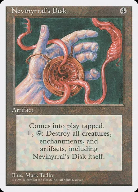Nevinyrral's Disk, Magic card 4ED 338 — Fourth Edition set
