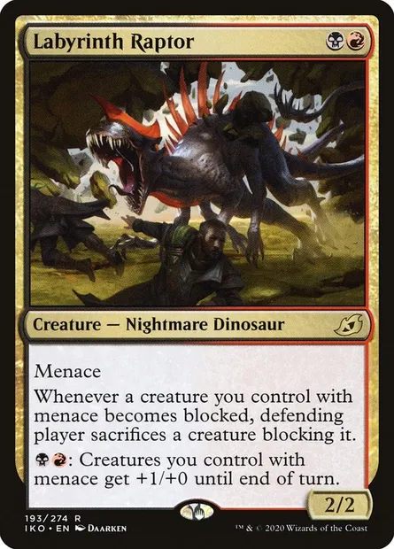 Labyrinth Raptor, Magic card IKO 193 — Ikoria: Lair of Behemoths set