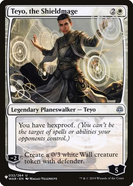 Teyo, the Shieldmage, Magic card PLST WAR-32 — The List set