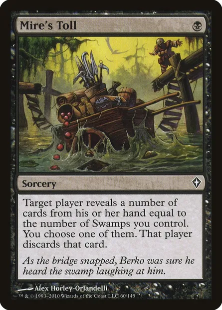 Mire's Toll, Magic card WWK 60 — Worldwake set