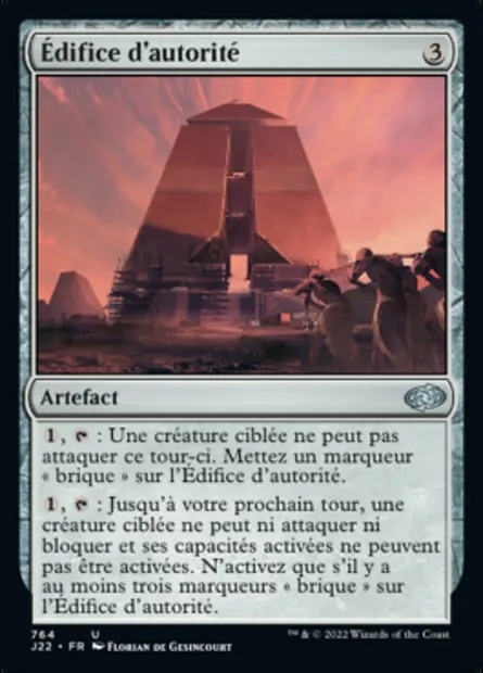 Édifice d'autorité, carte Magic J22 764 — extension Jumpstart 2022