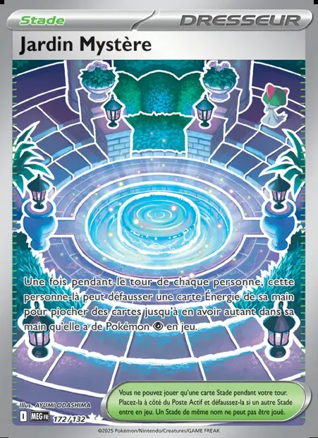 Jardin Mystère, carte Pokémon MEG 172 — extension Méga-Évolution