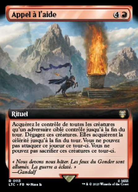 Appel à l'aide, carte Magic LTC 113 — extension Tales of Middle-earth Commander