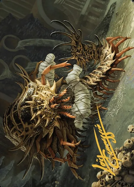 Rot Farm Mortipede // Rot Farm Mortipede, carte Magic AMKM 10 — extension Murders at Karlov Manor Art Series