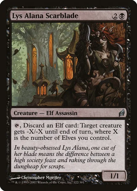 Lys Alana Scarblade, Magic card LRW 122 — Lorwyn set