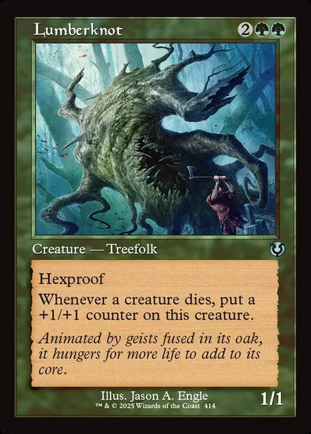 Lumberknot, Magic card INR 414 — Innistrad Remastered set