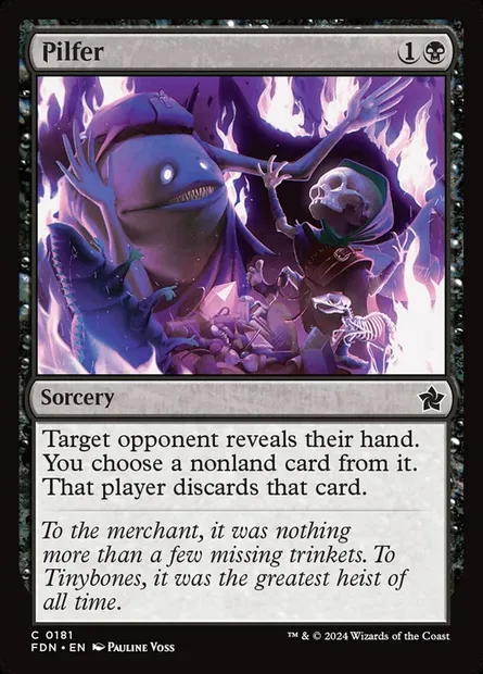 Pilfer, Magic card FDN 181 — Foundations set