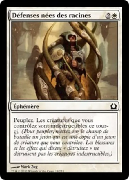 Défenses nées des racines, carte Magic RTR 19 — extension Retour à Ravnica