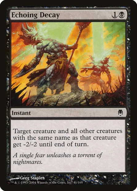 Décomposition résonnante, carte Magic DST 41 — extension Sombracier