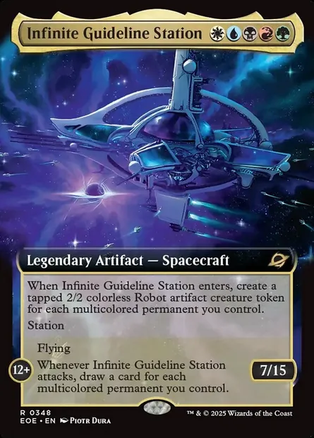 Infinite Guideline Station, Magic card EOE 348 — Edge of Eternities set