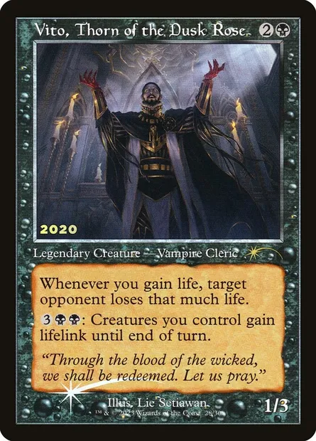 Vito, Épine de la Rose du crépuscule, carte Magic P30A 28 — extension 30th Anniversary Play Promos