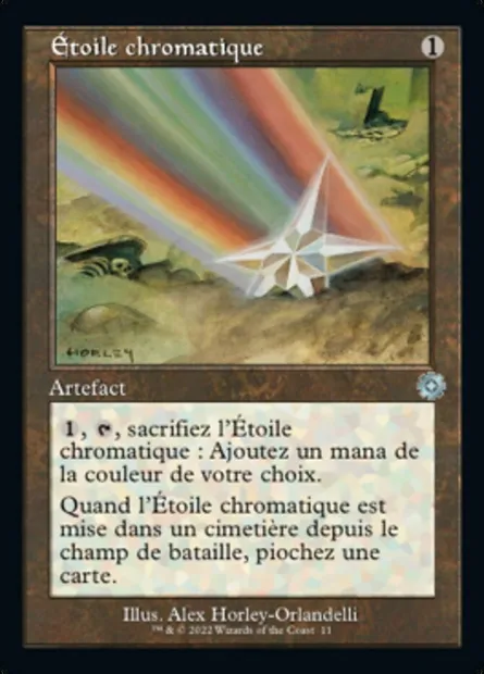Étoile chromatique, carte Magic BRR 11 — extension The Brothers' War Retro Artifacts