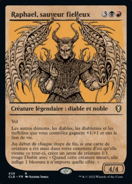 Raphael, sauveur fielleux, carte Magic CLB 438 — extension Commander Légendes : la bataille de la Porte de Baldur