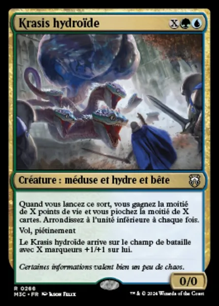 Krasis hydroïde, carte Magic M3C 266 — extension Modern Horizons 3 Commander
