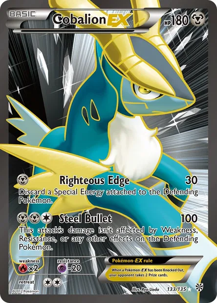 Cobalion-EX, Pokémon card PLS 133 — Plasma Storm set