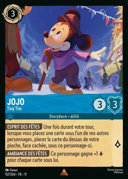 Jojo - Tiny Tim, carte Disney Lorcana CH11-157 — extension Givresort