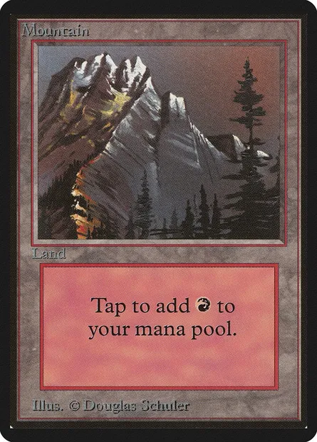 Mountain, Magic card LEB 297 — Limited Edition Beta set
