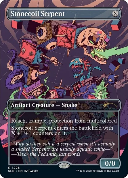 Stonecoil Serpent, Magic card SLD 1226 — Secret Lair Drop set