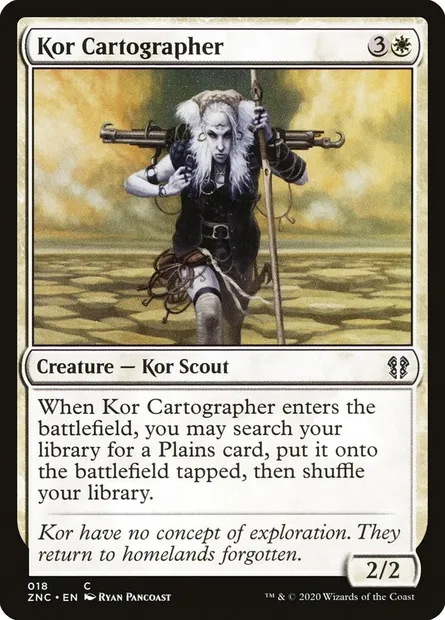 Kor Cartographer, Magic card ZNC 18 — Zendikar Rising Commander set