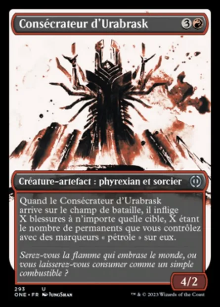 Consécrateur d'Urabrask, carte Magic ONE 293 — extension Tous Phyrexians