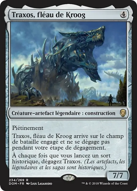 Traxos, fléau de Kroog, carte Magic DOM 234 — extension Dominaria