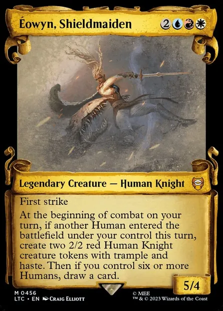 Éowyn, Shieldmaiden, Magic card LTC 456 — Tales of Middle-earth Commander set