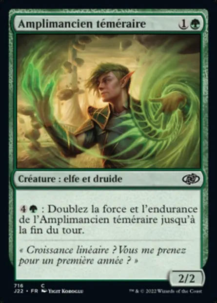 Amplimancien téméraire, carte Magic J22 716 — extension Jumpstart 2022