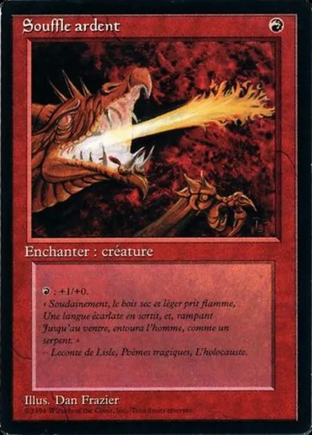 Firebreathing, Magic card FBB 151 — Foreign Black Border set