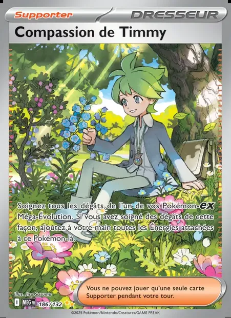 Compassion de Timmy, carte Pokémon MEG 186 — extension Méga-Évolution