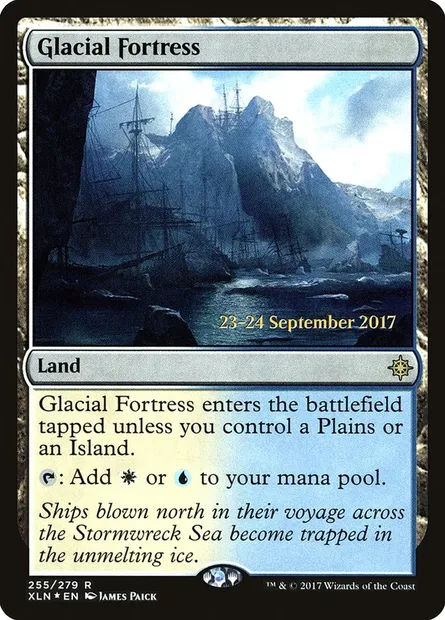 Glacial Fortress, Magic card PXLN 255s — Ixalan Promos set