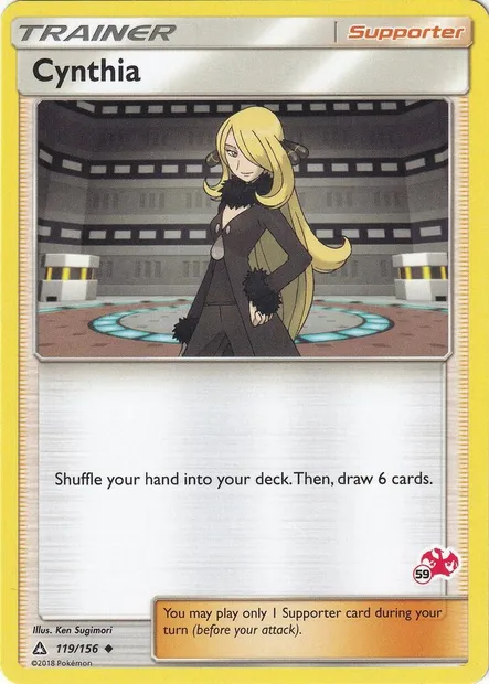 Cynthia, Pokémon card BA20 119-59c — Battle Academy 2020 set