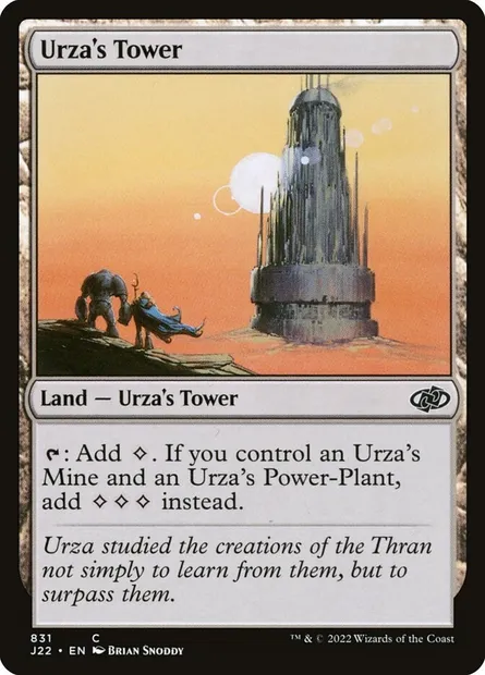 Urza's Tower, Magic card J22 831 — Jumpstart 2022 set