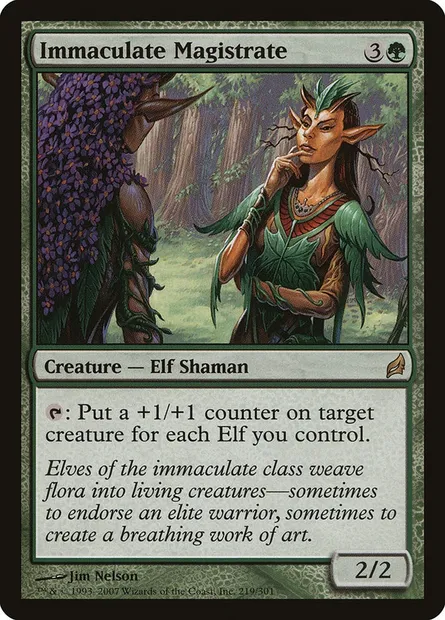 Immaculate Magistrate, Magic card LRW 219 — Lorwyn set