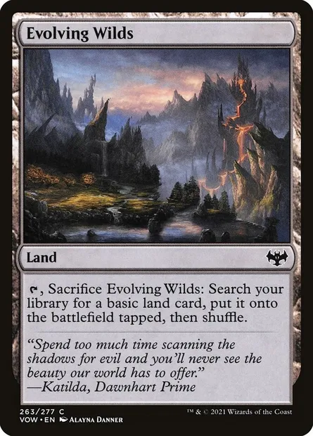 Evolving Wilds, Magic card VOW 263 — Innistrad: Crimson Vow set