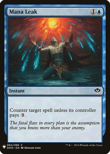Mana Leak, Magic card PLST DDN-64 — The List set