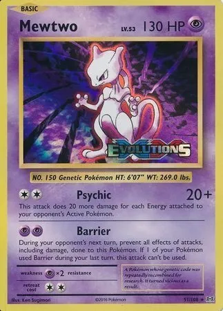 Mewtwo, Pokémon card PRE 051 — Prerelease Promos set