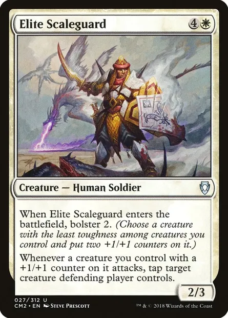 Elite Scaleguard, Magic card CM2 27 — Commander Anthology Volume II set