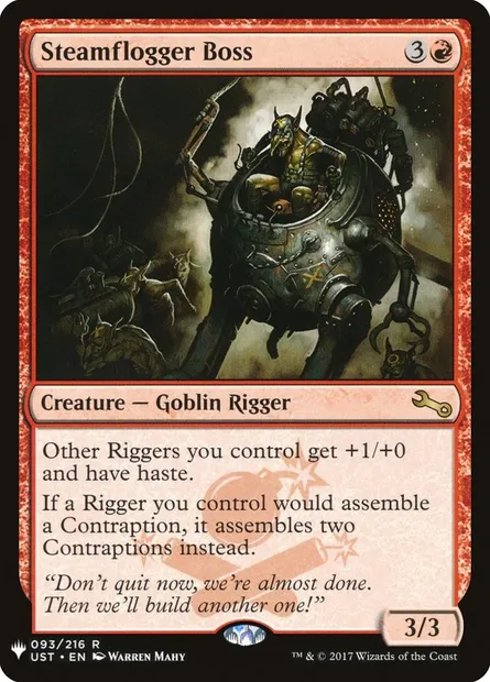 Steamflogger Boss, Magic card PLST UST-93 — The List set
