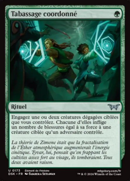 Tabassage coordonné, carte Magic DSK 173 — extension Duskmourn: House of Horror