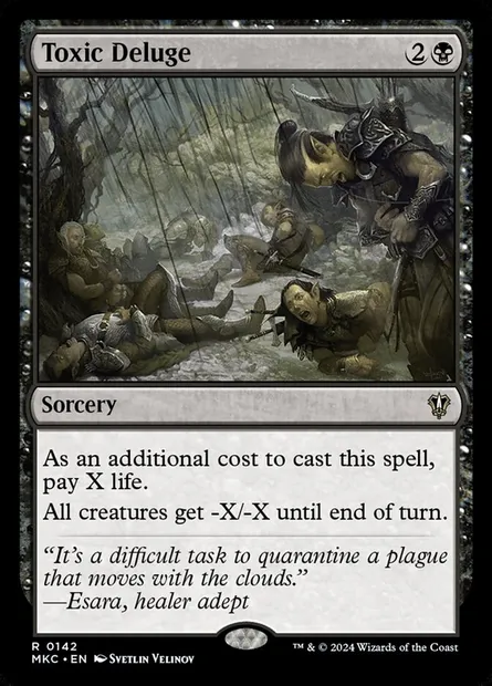 Toxic Deluge, Magic card MKC 142 — Murders at Karlov Manor Commander set