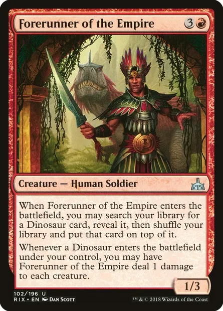 Forerunner of the Empire, Magic card RIX 102 — Rivals of Ixalan set