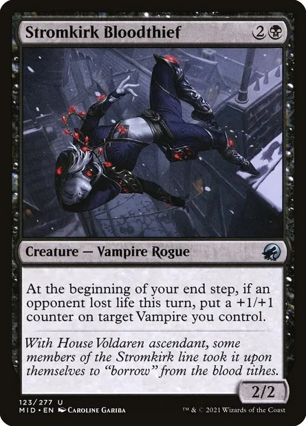 Stromkirk Bloodthief, Magic card MID 123 — Innistrad: Midnight Hunt set