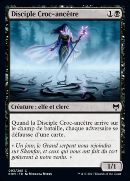 Disciple Croc-ancêtre, carte Magic KHM 93 — extension Kaldheim