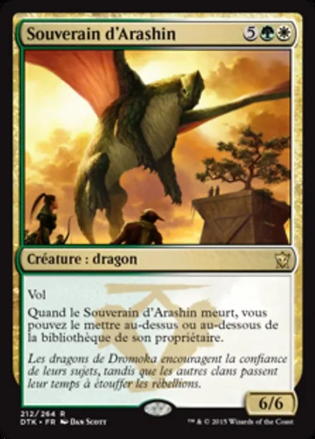 Souverain d'Arashin, carte Magic DTK 212 — extension Les Dragons de Tarkir