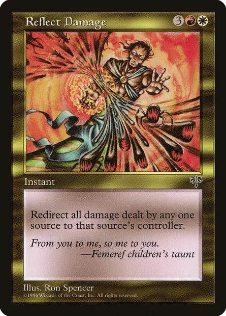 Reflect Damage, Magic card MIR 277 — Mirage set