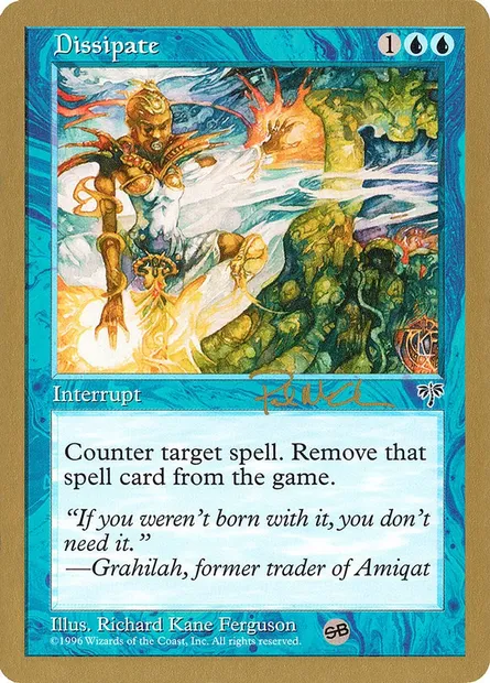 Dissipate, Magic card WC97 pm61sb — World Championship Decks 1997 set