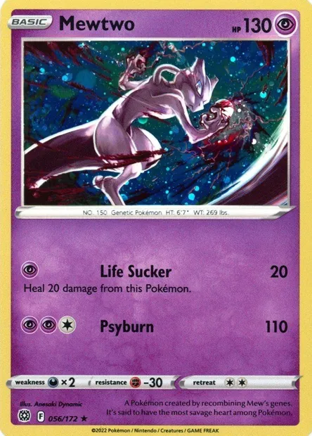 Mewtwo, carte Pokémon TDX 056-6 — extension Theme Deck & Blisters Exclusives