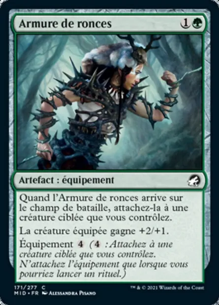 Armure de ronces, carte Magic MID 171 — extension Innistrad : chasse de minuit